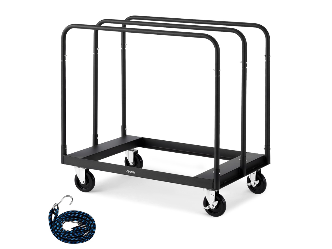 Carro Porta Pratos Carga 816 Kg 3 Corrimãos Laterais 955 X 610 X 935 Mm Vevor