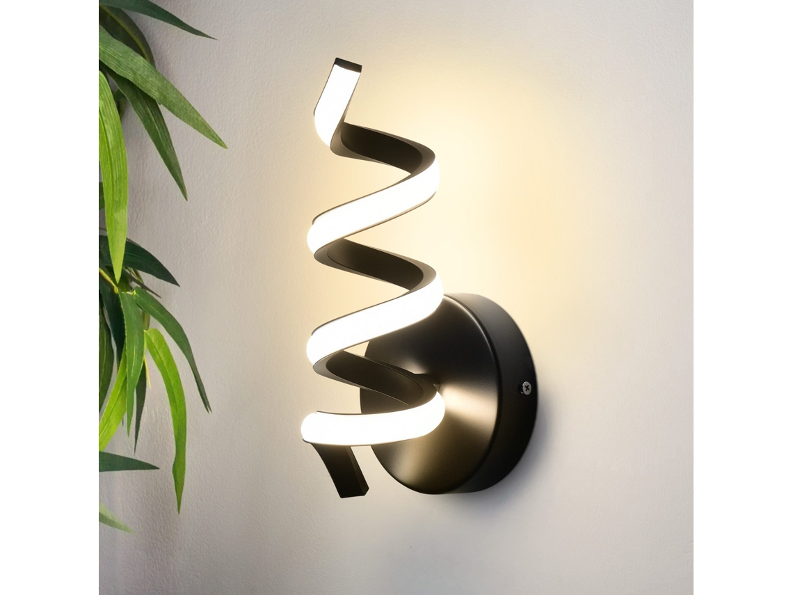 Modern Black Interior Led Wall Light 7w Stair Light 3000k Warm White Nettlife