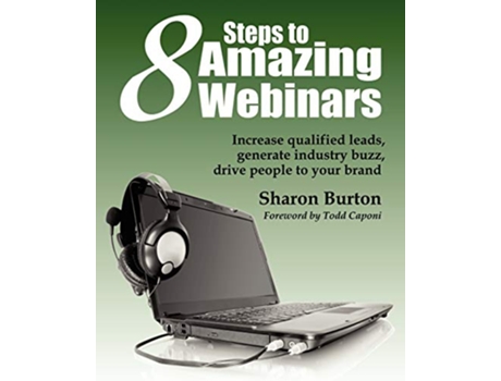 Livro 8 Steps to Amazing Webinars de Sharon Burton (Inglês)
