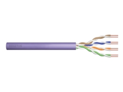 Kabel Instalação Digitus Kat.6, U/utp, Eca, Awg 24/1, Pvc, 305m, Fioletowy, Carton