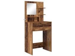 Conjunto de Mesas de Maquiagem para Quarto com Gaveta Madeira Antiga MAISON EXCLUSIVE