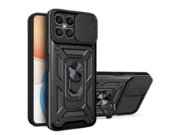 Capa Para Celular For Honor X8 Com Design De Câmera Deslizante Em Tpu + Pc