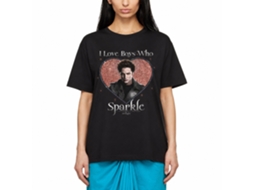 Rockinstone Twilight Movie Love The Sparkle Black Adult T-shirt Size:m