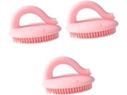 Conjunto De 3 Escovas Banho Silicone Vicasky Para Meninos E Meninas, Escova De Mão Macia E Flexível, Ideal Para O
