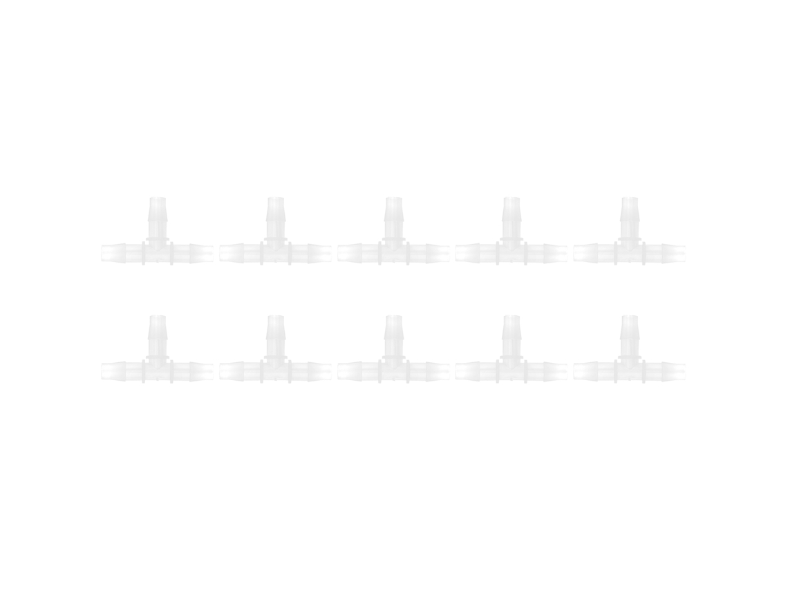 10pcs Junta T Em Plástico 3 Vias 1/2 Barb Fitting Resistente À Pressão E Temperatura