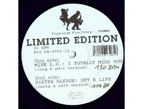 Vinil Get A Life / I Totally Miss You Dance Factory
