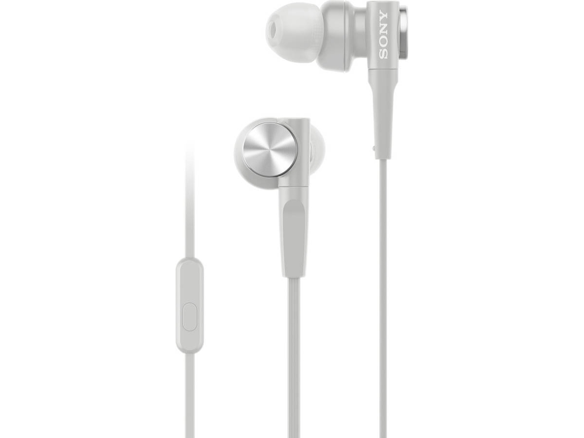 Auriculares com Fio SONY Mdr-Xb55Ap (In Ear - Microfone - Branco)