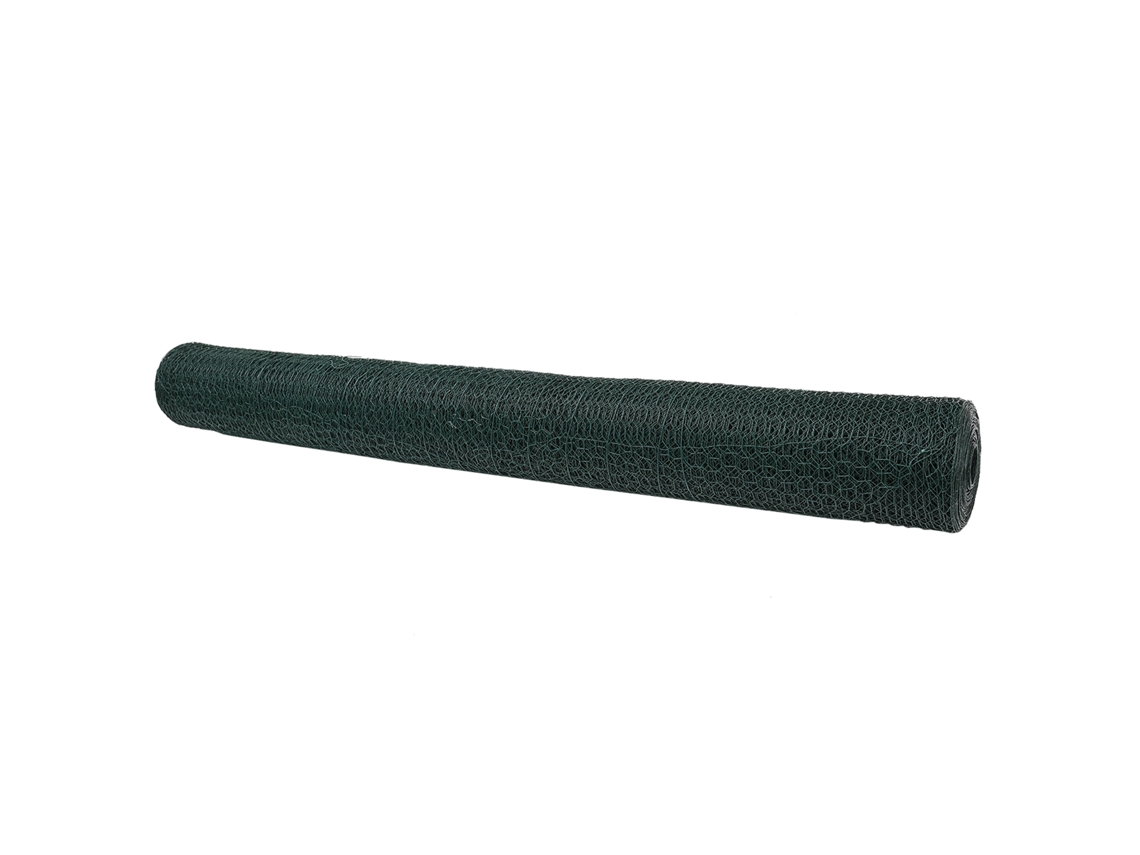 Conjunto 1 Cerca Hexagonal Vidaxl Verde Pvc (1 X 100 M)