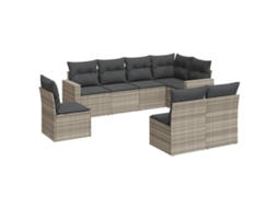 Garden Sofa Set, Garden Sofa Sets Vidaxl Cinzeto Rattan / Vime (n/a)