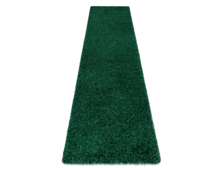 Tapete, Passadeira Soffi Shaggy 5cm Bouteille Verte - Para Cozinha, Ante-Sala, Corredor