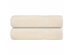 Bath Towel, Bath Towels Vidaxl Creme Algodão (100 X 150 Cm)
