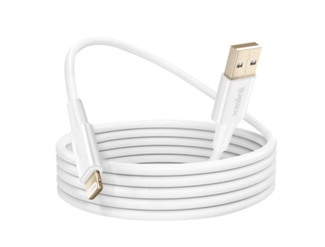 Cabo USB para carregamento rápido e sincronização branco Inkax