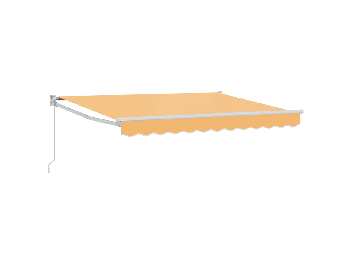 Vidaxl Toldo Retrátil Areia 3 X 2,5 M 100% Poliéster E Alumínio