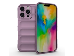 Capa Halinuia Para Iphone 16 Pro Magic Shield Tpu Roxo (proteção Integral, Interior Em Flanela)