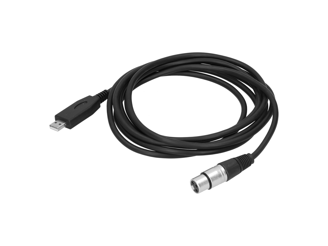 Cabo de Microfone Usb para Xlr Feminino Plug Play 2m com Chip Hs100b Uac2.0 | S/MARCA