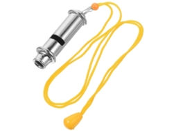 Apito De Árbitro Lurelia 1 Peça Em Aço Inoxidável Com Cordão Para Treino Desportivo E Emergência