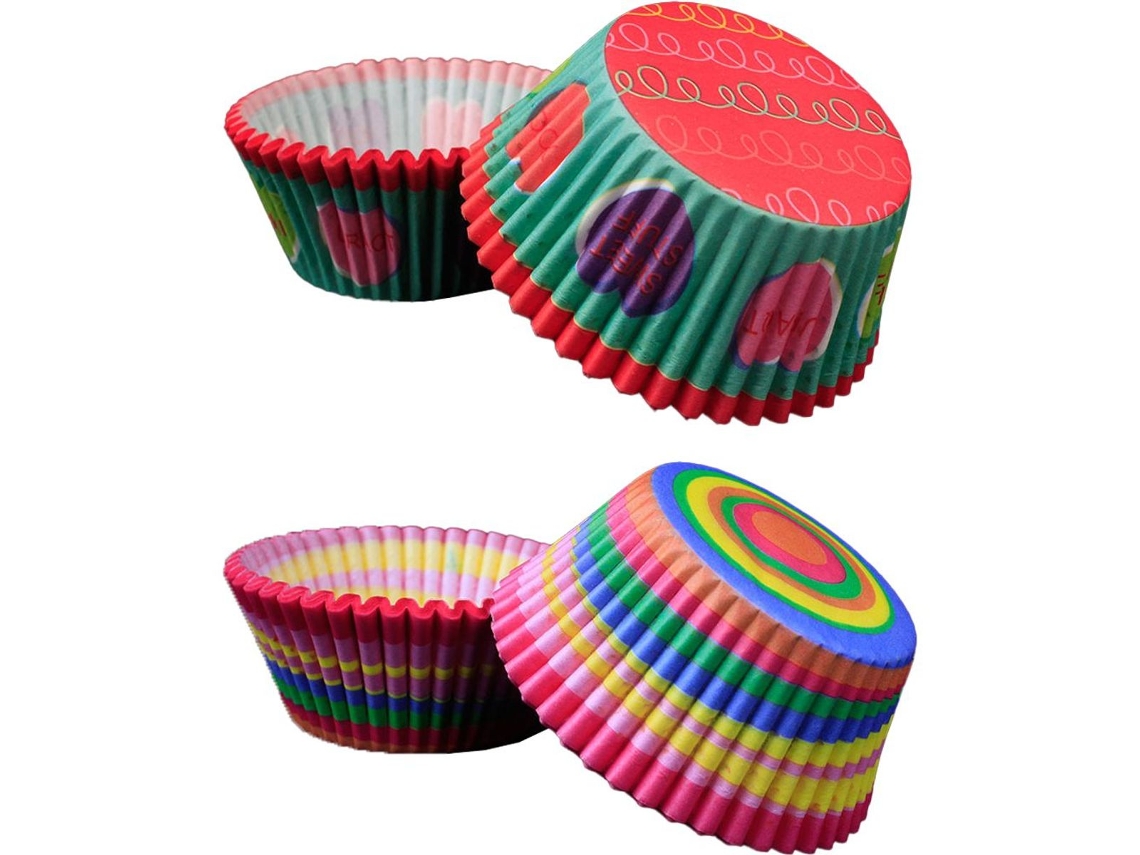 Forminhas De Papel Para Muffins, Antiaderentes, Pacote Com 200 Unidades, Modelo 5 Klb