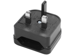 Adaptador Conversor De Tomada Euro 2 Pinos Para 3 Cjy Preto