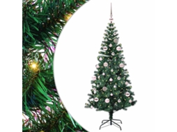 Árvore De Natal Artificial Pré Iluminada Vidaxl Verde Pvc (150 Cm)