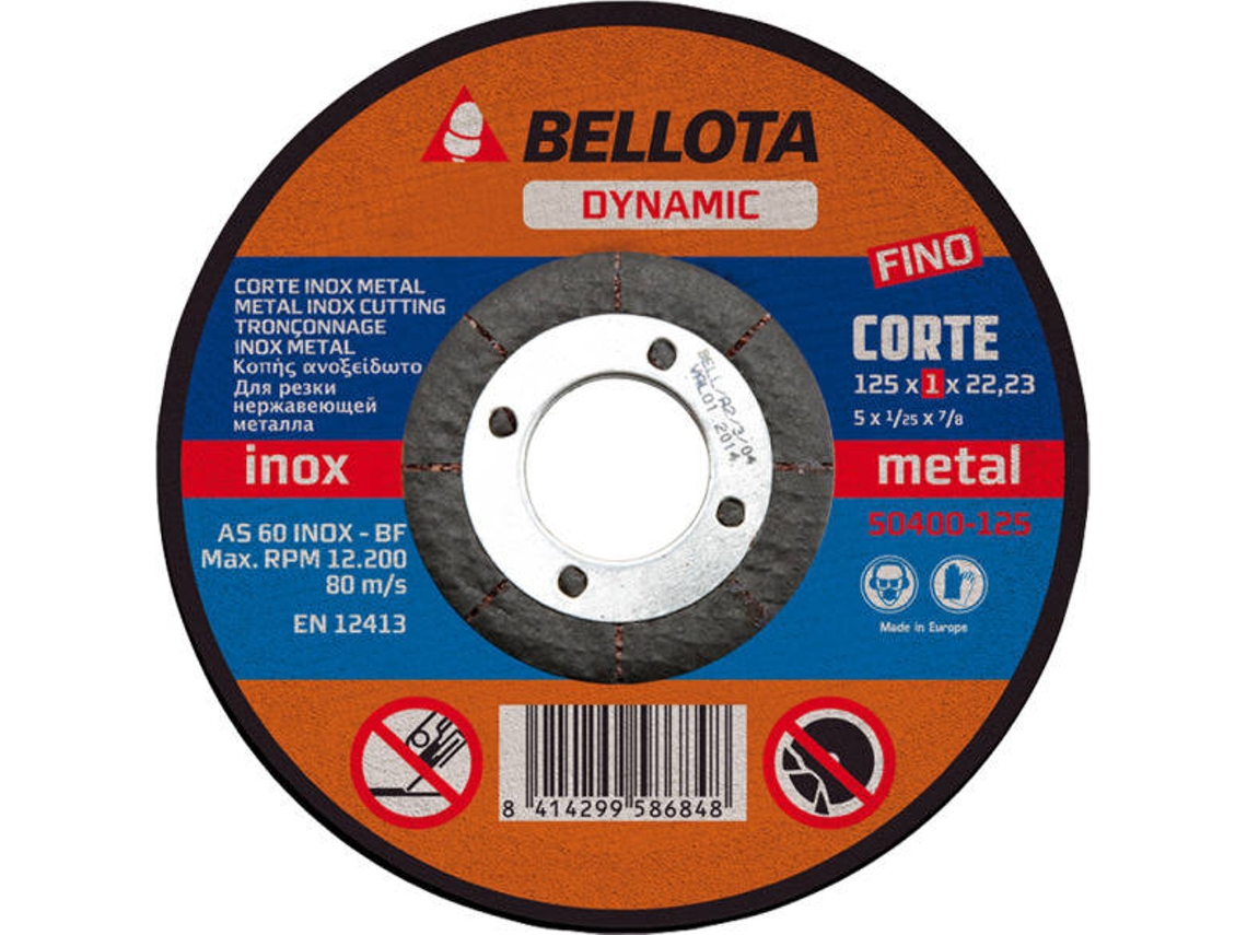 Disco de Corte BELLOTA Inox Dynamic (115x1,0mm)