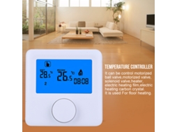 Termostato de Aquecimento Sem Fio Lcd Digital Programável