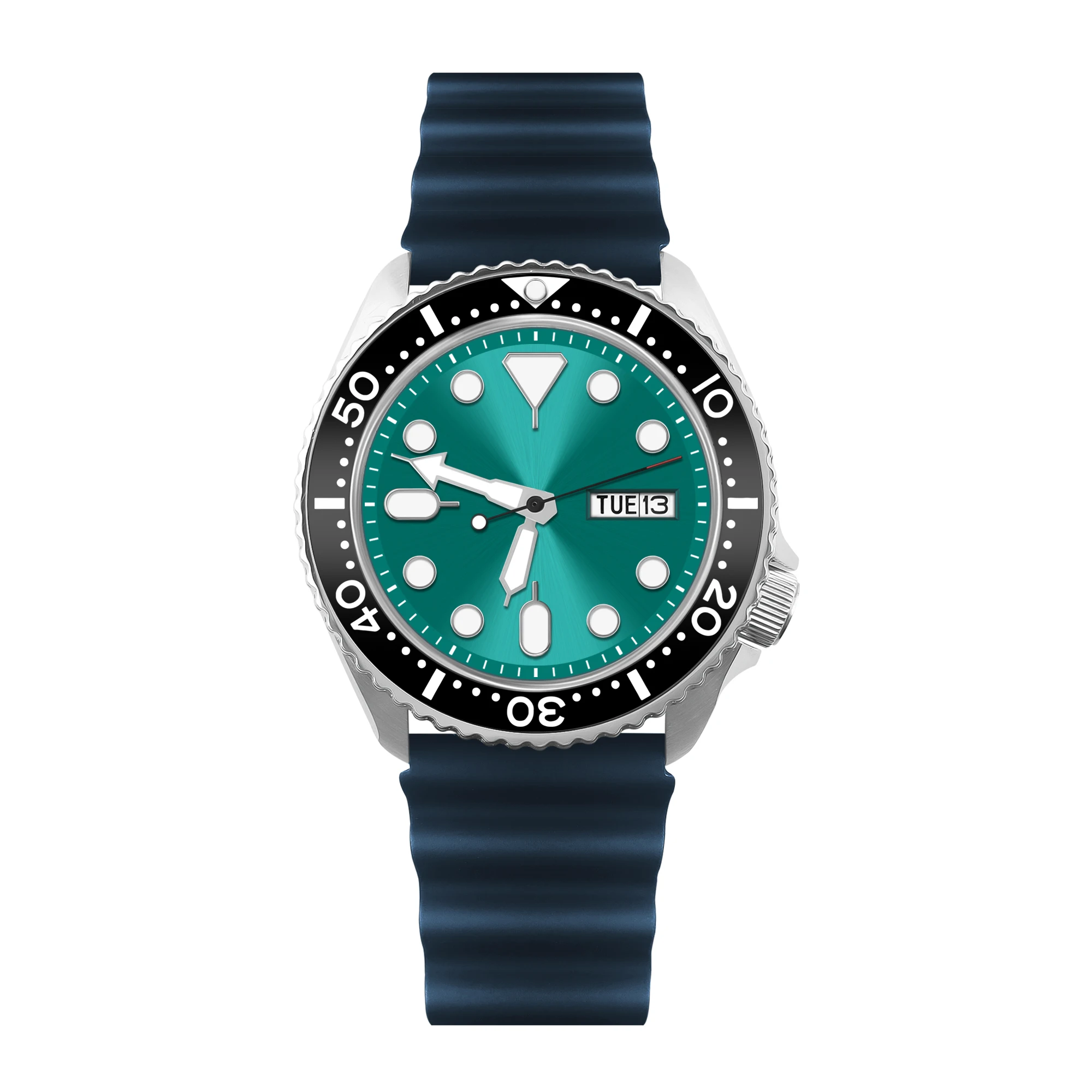 Relógio Masculino Automático Mecânico (verde) De 41 Mm, Cristal De Safira Com Luminescência E Resistência À Água.