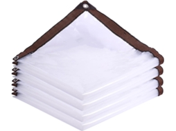 Transparent Tarpaulin With Grommets, Outdoor Garden Plastic Rainproof Covering Tarpaulin, Clear Tarps Transparent