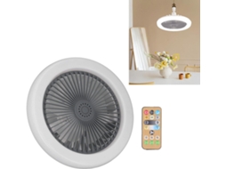 Ventilador De Teto Compacto Com Controle Remoto Luz, Soquete E27,