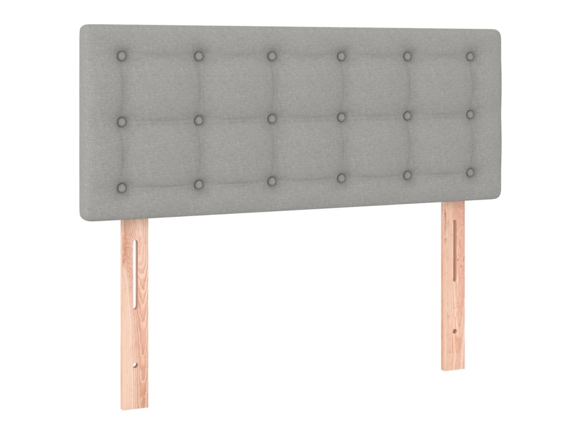 Cabeceira de tecido 80x5x78/88 cm Cinzento light MAISON EXCLUSIVE