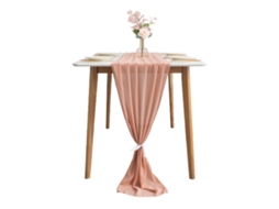 Toalha De Mesa Com Duas Fitas Brancas