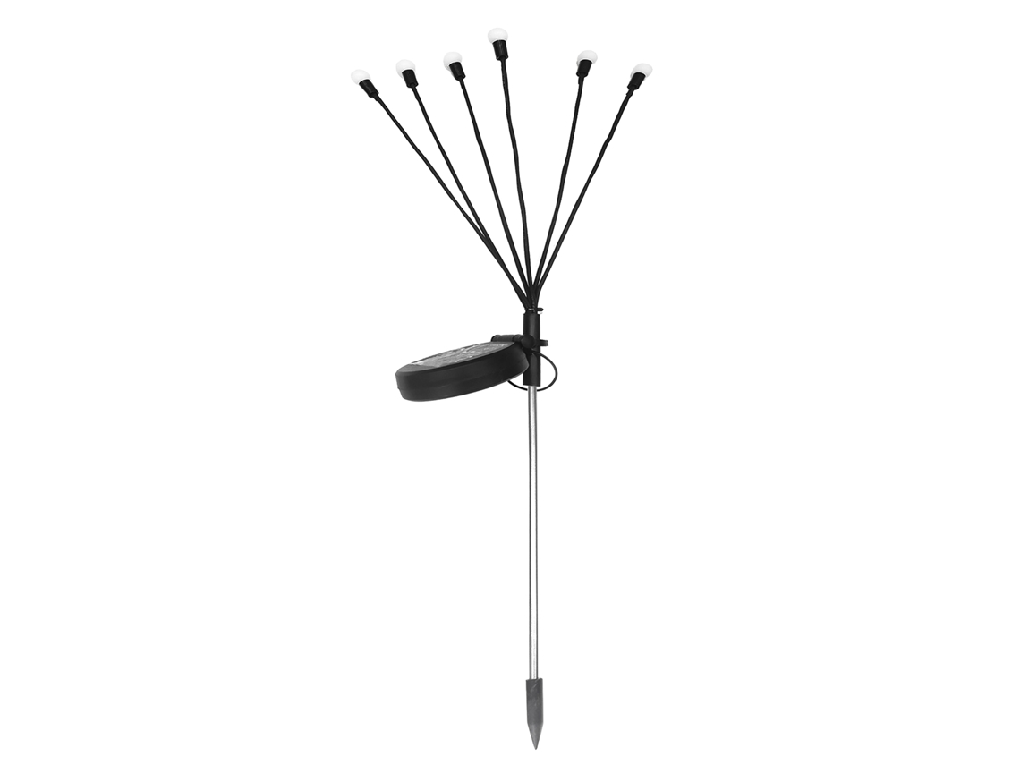 Luzes Solares Jardim Vagalume 6 Led Balançantes Ip65 À Prova D'água Decorativas Exteriores