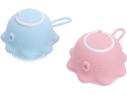 Conjunto De 2 Escovas Banho Suspensas Vicasky, Escova De Massagem Corporal Macia E Antiderrapante Com Gancho Para