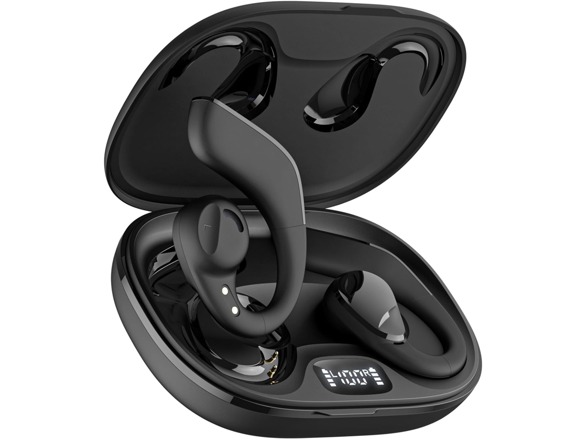 Fones Abertos Bluetooth 5.3 com Drivers Duplos de 16,2 mm JIAPEI IPX5