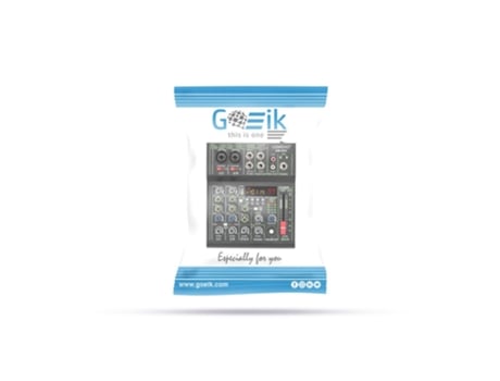 Mesa de Mistura de Som de 4 Canais Am-Ax3 de 48V com Suporte Bluetooth GOEIK BY PC GO