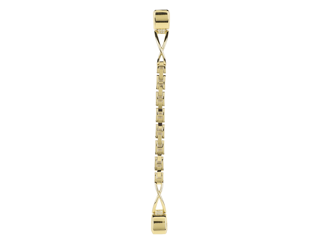Pulseira de Smartwatch em metal, design fashion, para Fitbit Alta