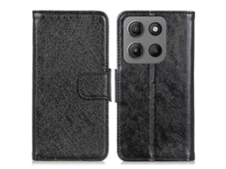 Capa De Celular Com Textura Nappa, Formato Horizontal E Aba, Para Motorola Edge 70 5g.