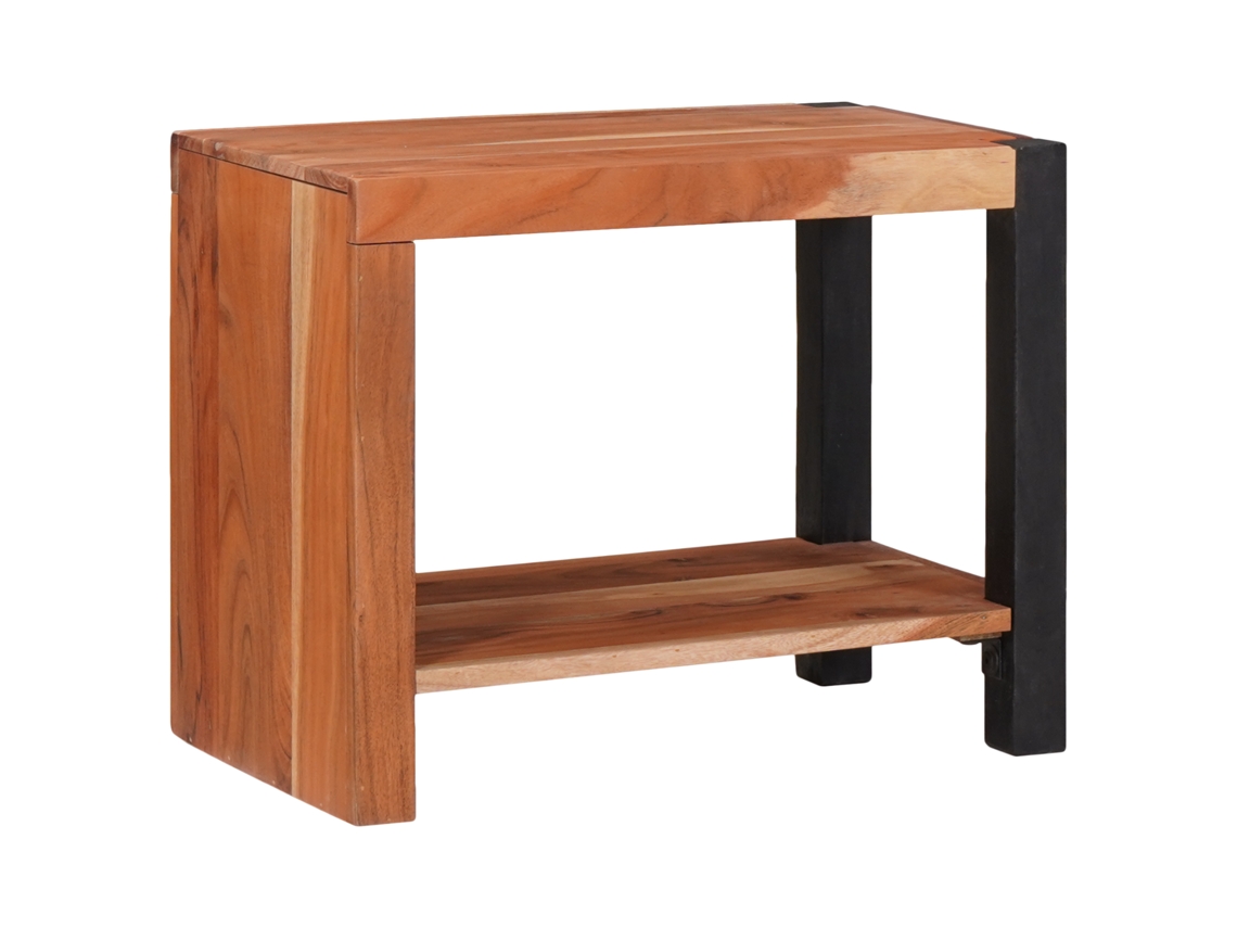 Conjunto 1 Estante Vidaxl Castanho Madeira De Acácia Maciça (50 X 30 X 40 Cm)