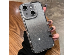 Capa De Tpu Para Iphone 14 Plus - Glitter Degradê De Diamante