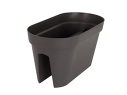 ARTEVASI Jardineira para varanda Capri - 30 x 60 x H 30 cm - 26,8 L - Cinza antracite