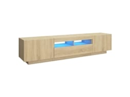 Tv Cabinet, Tv Cabinets Vidaxl Marrom Madeira Processada (n/a)