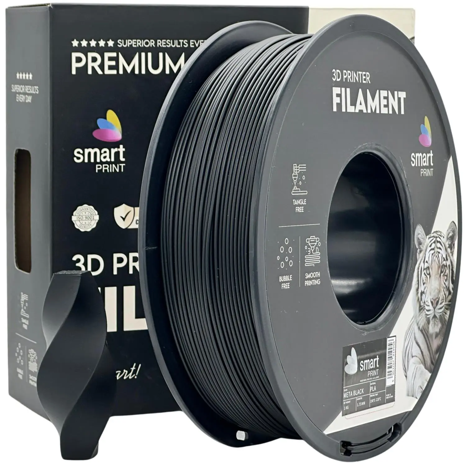 Pla Preto Smart Print 1kg - Preto
