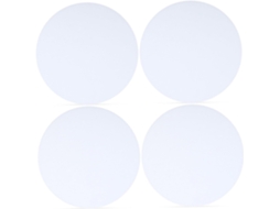 Conjunto De 4 Difusores De Luz Inferiores Em Pvc Branco Para Luminárias Pendentes.