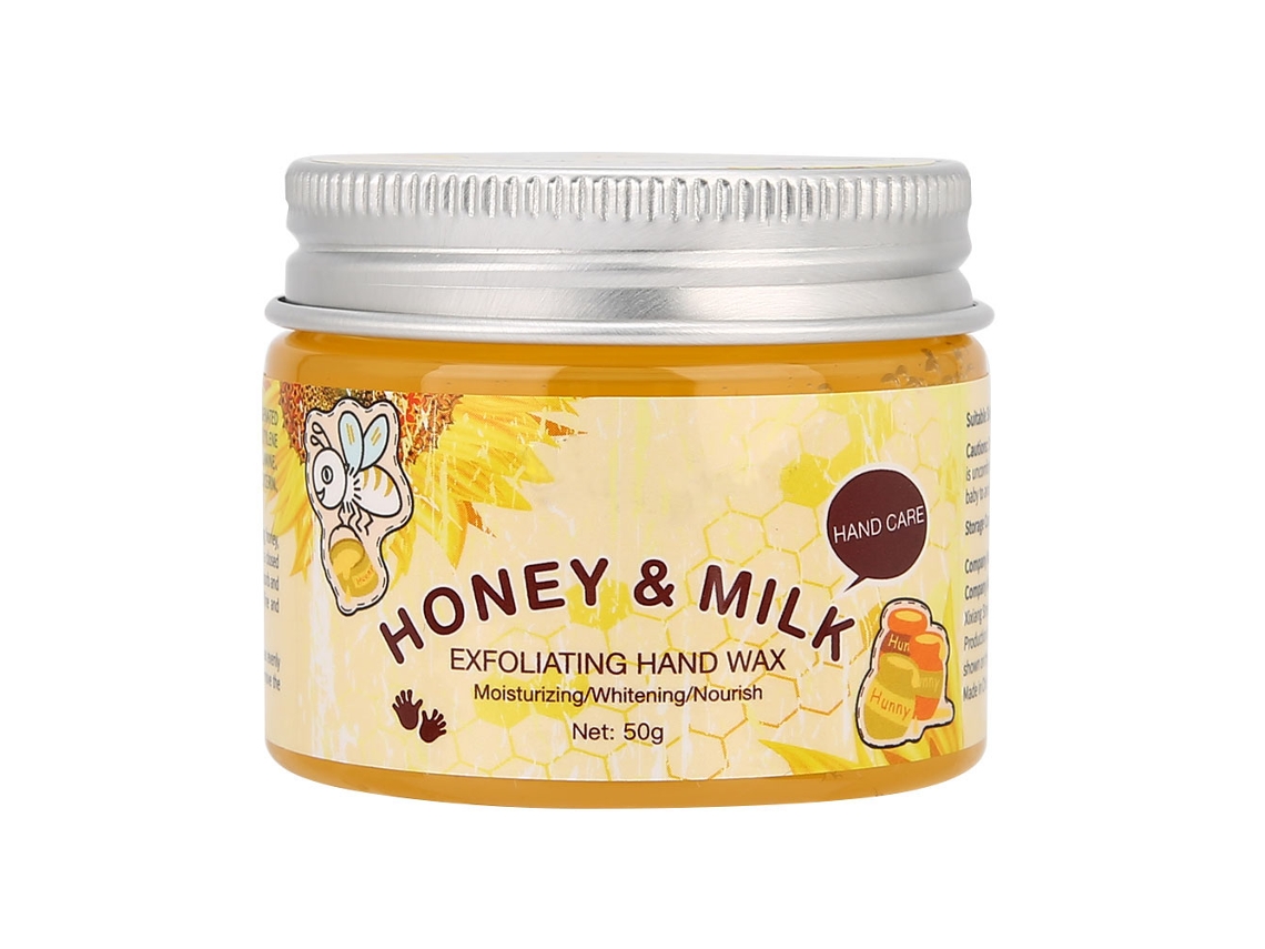 Máscara Exfoliante De Manos Visualsource 50g Con Leche Y Miel Para Cuidado De Las Manos