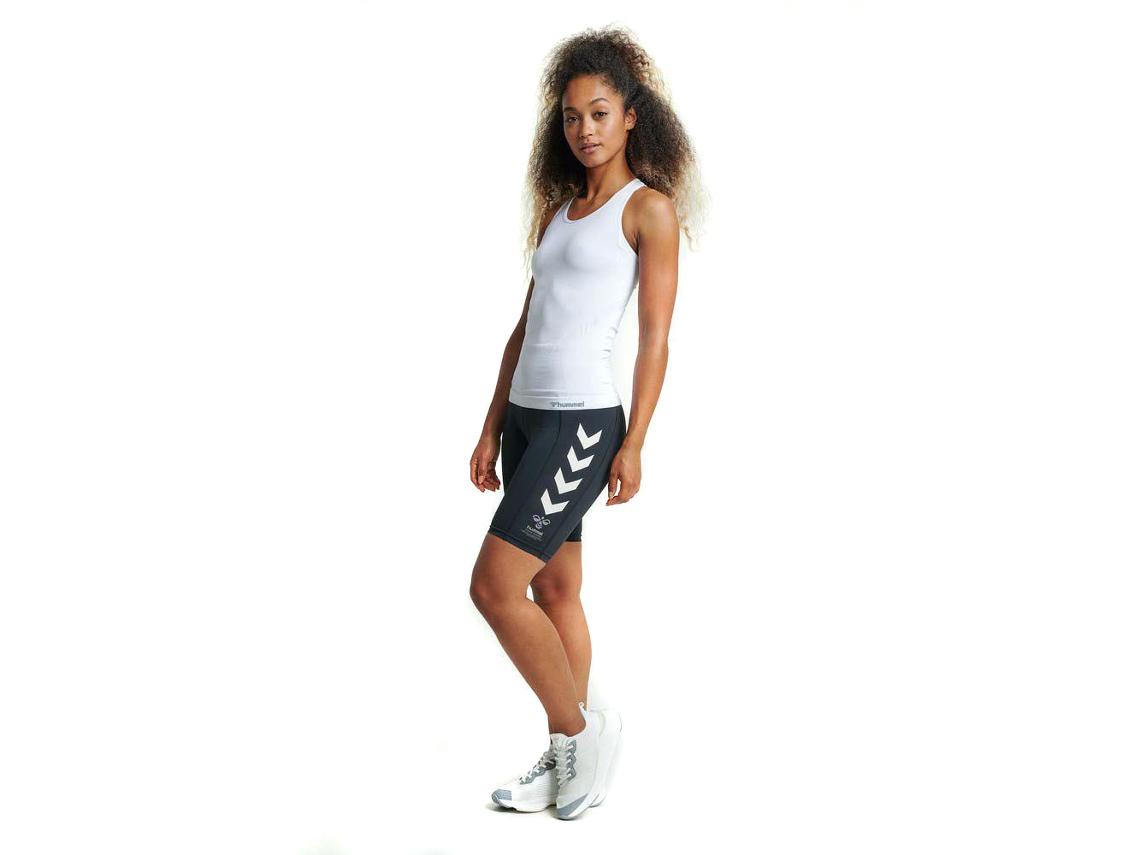 T-shirt para Mulher HUMMEL Tif Seamless Branco para Fitness (M