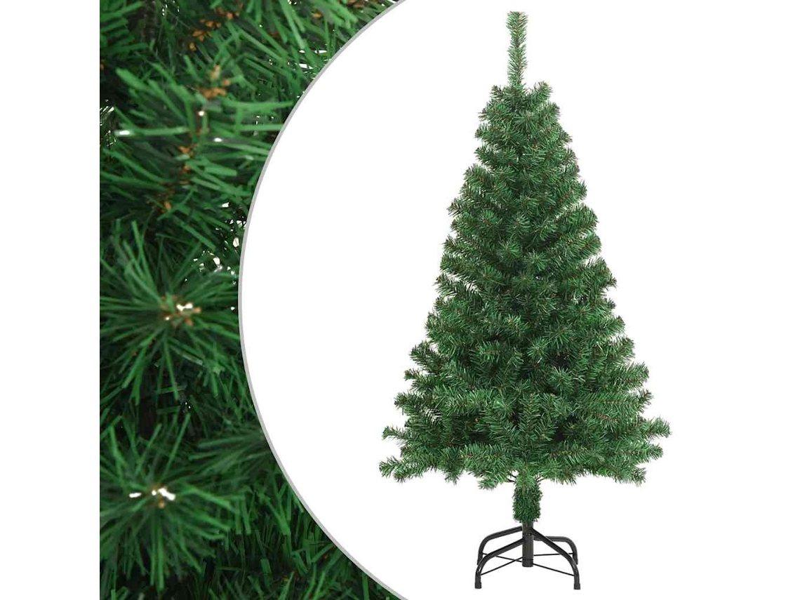 Vidaxl Árvore De Natal Artificial Com Ramos Grossos 150 Cm Pvc Verde
