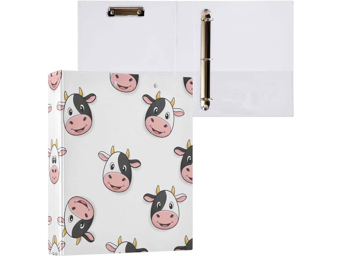 Pasta de 3 Argolas para Papel Tamanho Carta , Organizador Redondas com Prancheta, Suporte Pran (27,9 X 21,6 Cm)