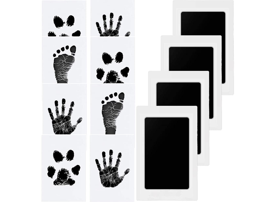 4pcs Impressão da Mão do Bebê Impressão da Ponta do Pé Impressão da Mão do Pé Sem Tinta de Pet Tóxico YANYXR