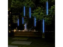 Vidaxl Luzes Meteoro 8 Pcs 50 Cm 288 Luzes Led Int./ext. Azul