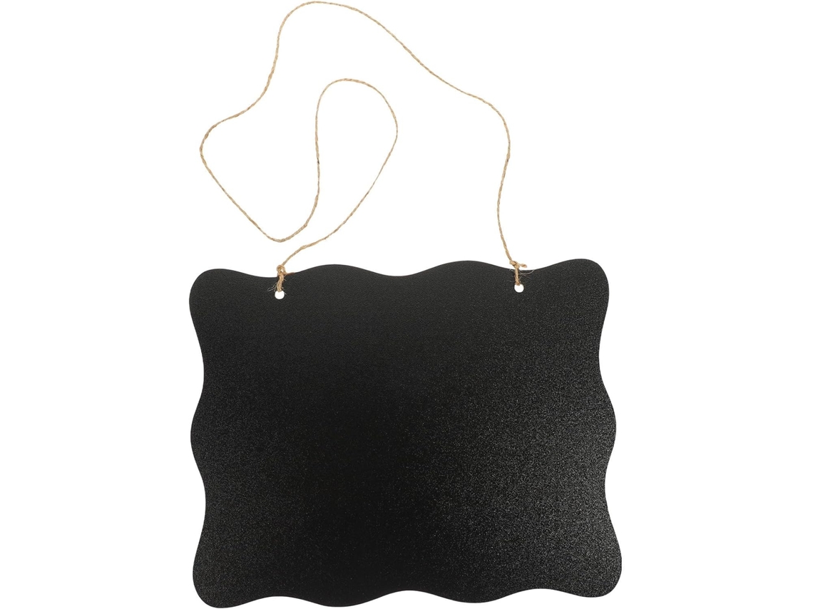 Quadro Negro Apagável De Dupla Face Besportble, 25x 20cm, Em Mdf Preto, Quadro De Avisos Para Pendurar, Ideal Para