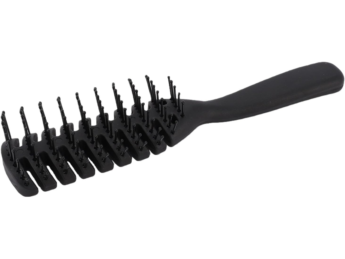 Escova De Cabelo Genérica Ergonômica Ventilada, Fácil De Limpar, Pente Para Todos Os Tipos De Cabelo, Preta